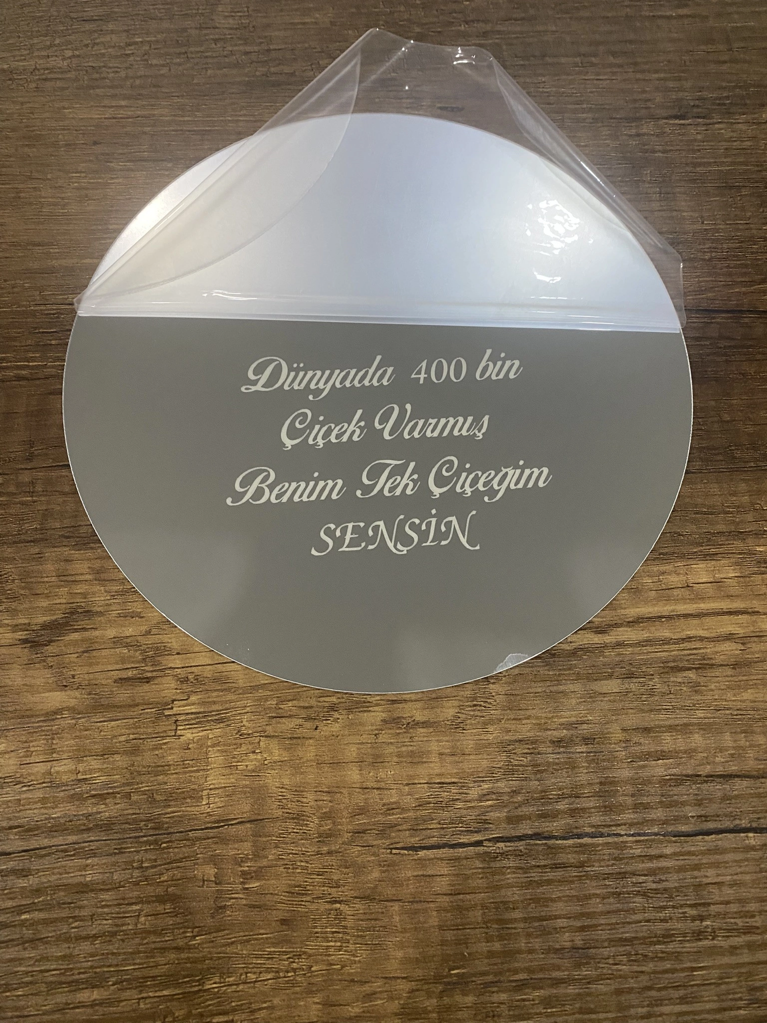 Buket Çiçek Aynası Pleksi ayna TOPTAN - 20 cm