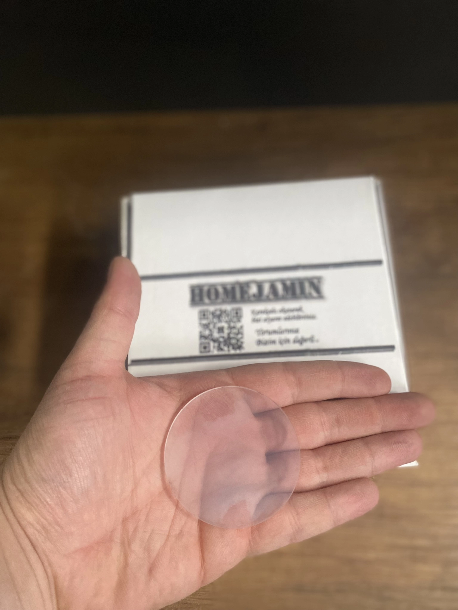 ŞEFFAF PLEKSİ MAGNET TABANI TOPTAN 7 cm Daire 500 ADET
