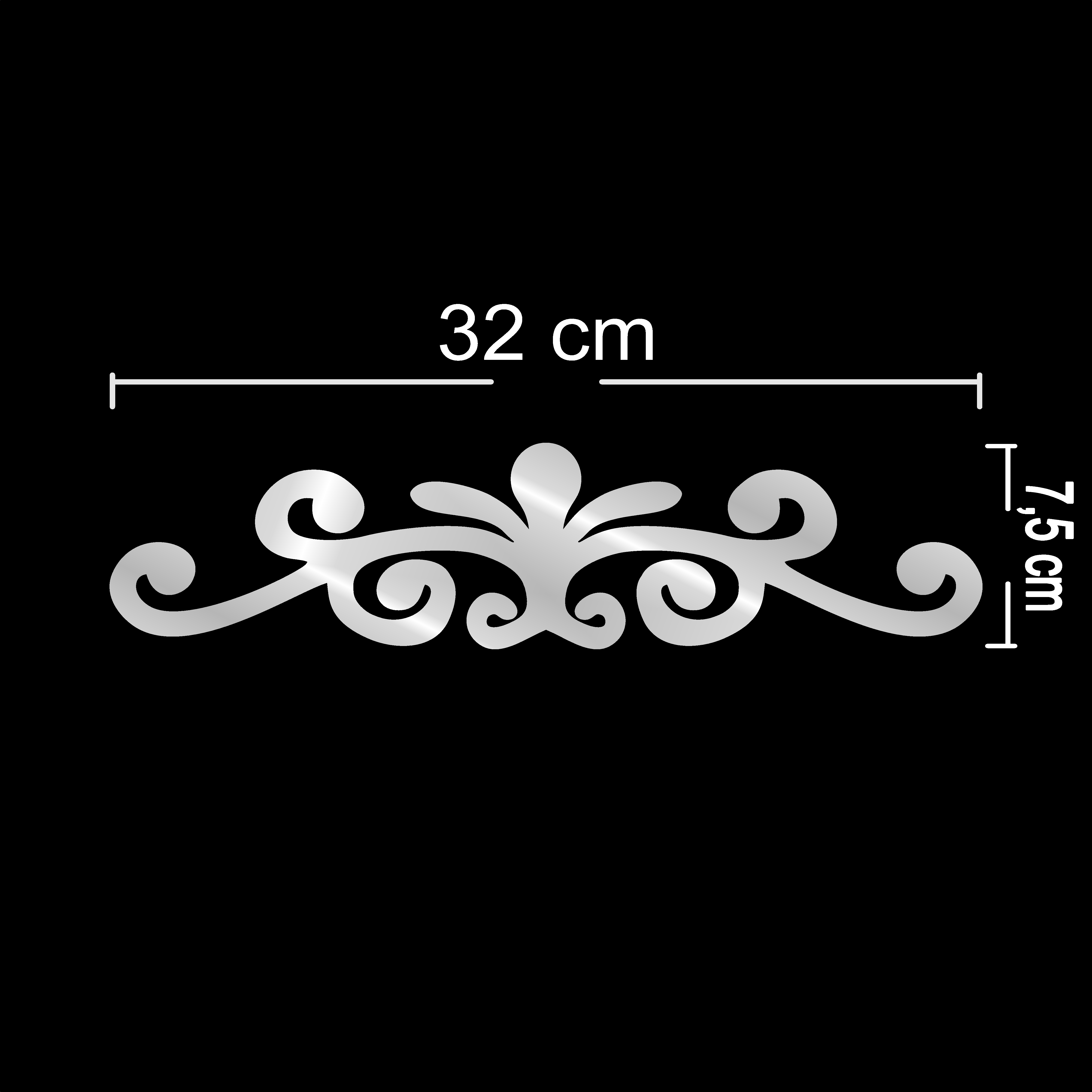 Toptan%20%20Dekoratif%20Yapışkanlı%20Mobilya%20Dolap%20Süsü%20dekor%20Bordür%2032%20x%207.5%20Cm%20orta%20Aynalı%20Pleksi%20Gümüş%20100%20adet