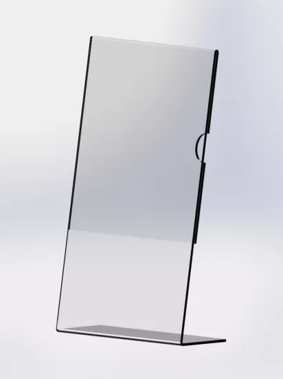 A5 DİKEY L tip Şeffaf Pleksi Föylük Fiyatlık