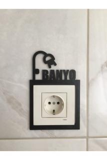 ﻿Dekoratif Banyo Priz Çerçevesi 3 adet