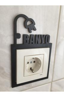 ﻿Dekoratif Banyo Priz Çerçevesi 3 adet